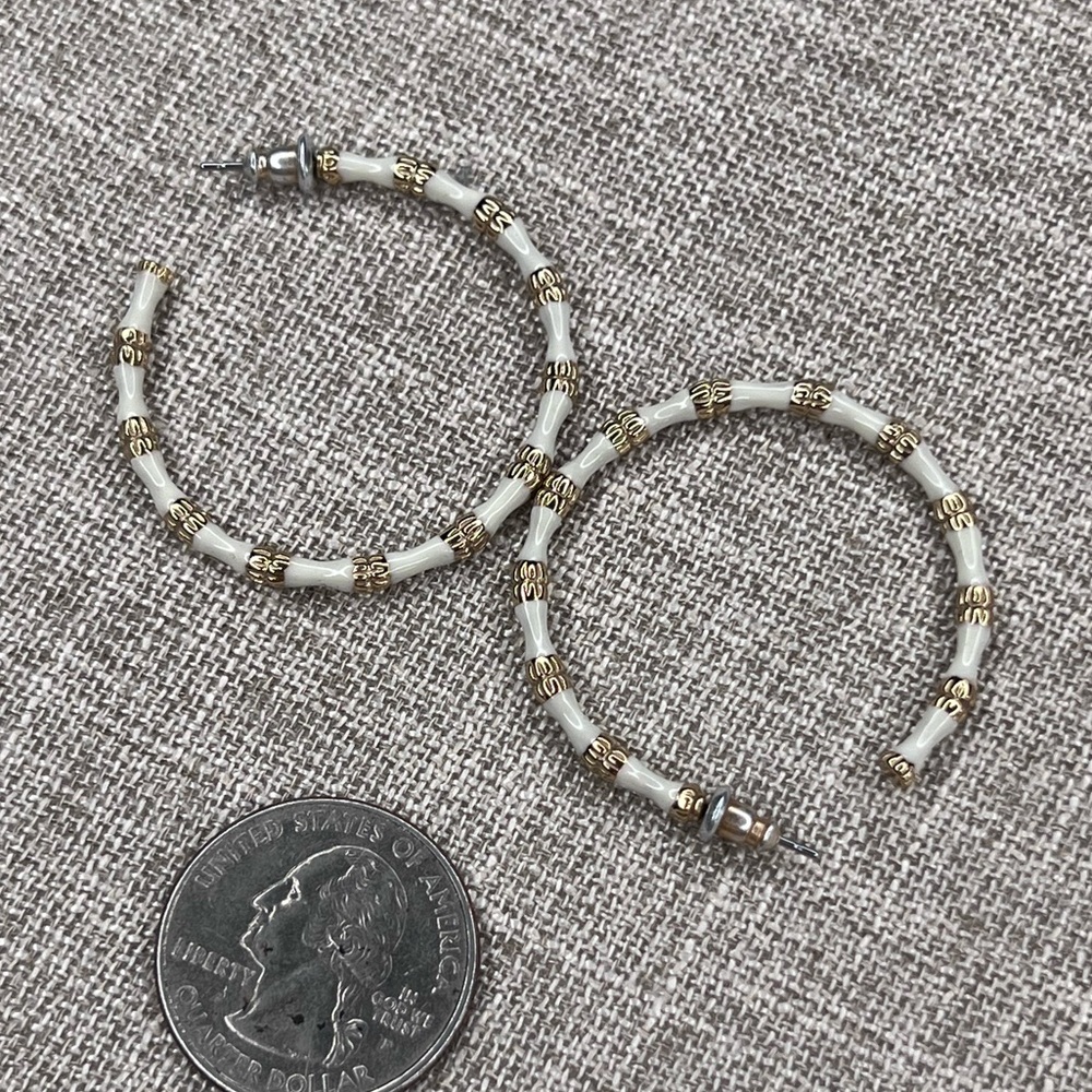 Stella & Dot Bamboo Hoops